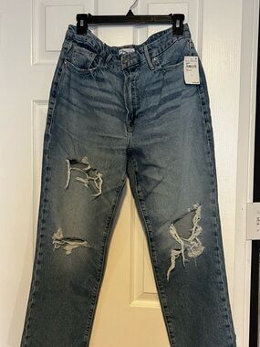 Good American Distressed Blue Jeans - Classic Fit